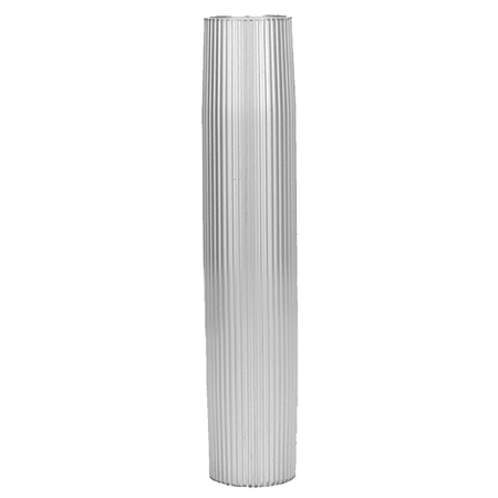 TACO MARINE Aluminum Ribbed Table Pedestal - 2-3/8" O.D. - 26" Length Z60-8266VEL26-2